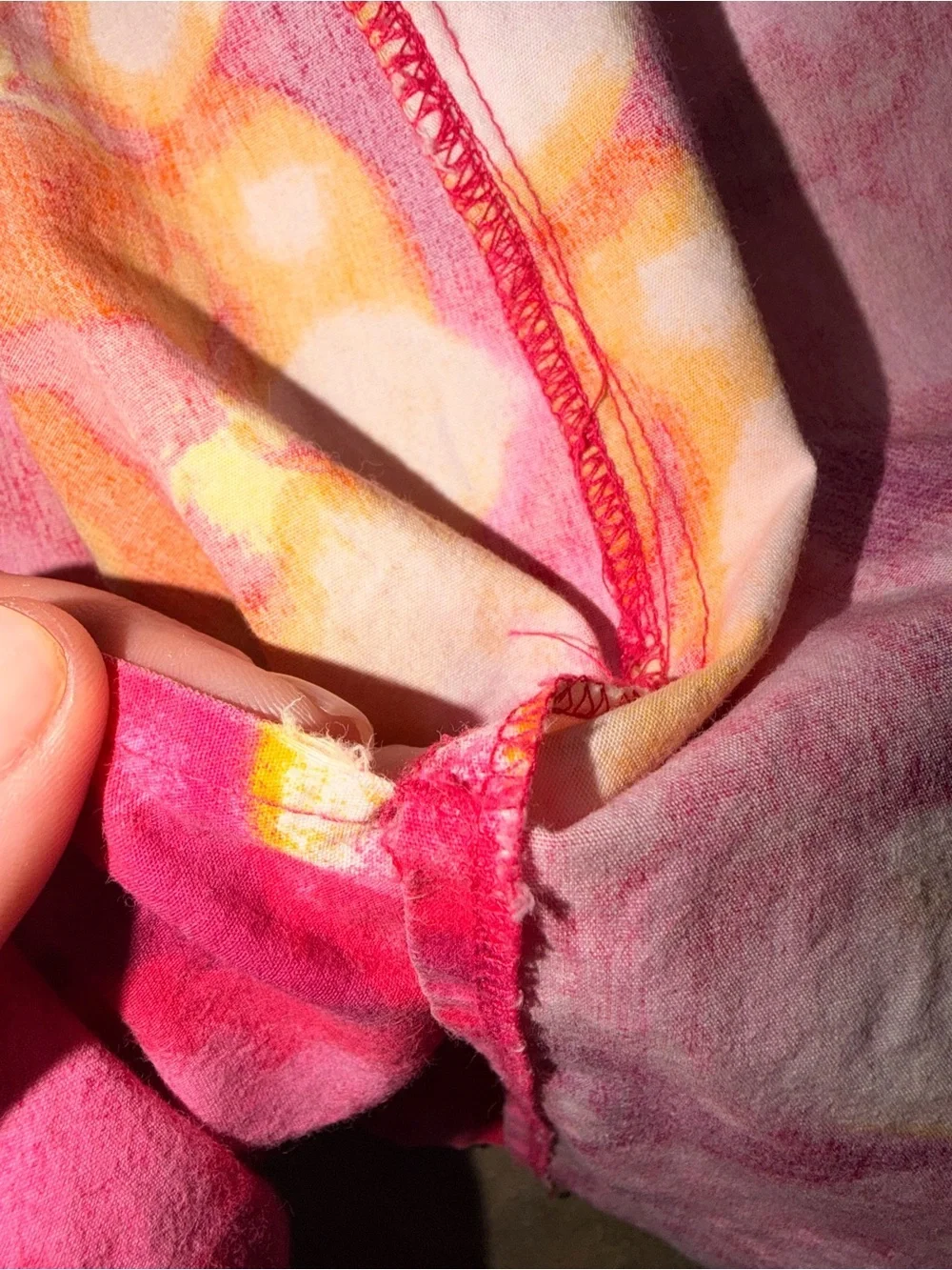 Sideout Floral Mini Skirt Pink Orange Tropical Y2K Summer Women’s Size 3 - Picture 12 of 13